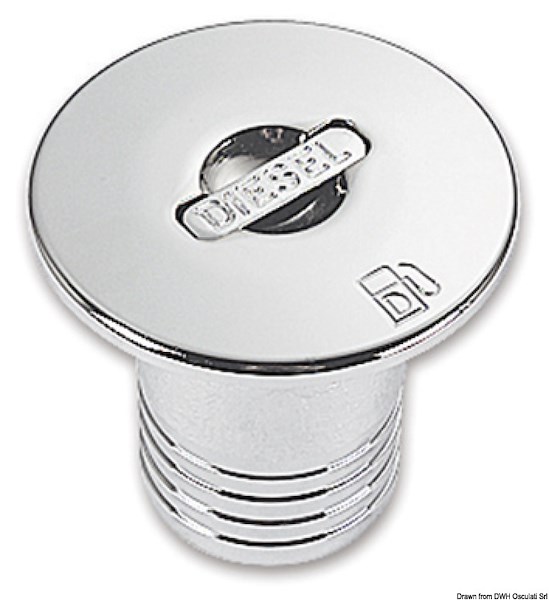 Tappo di rifornimento in ottone cromato