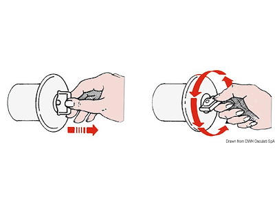 Tappo di rifornimento in ottone cromato