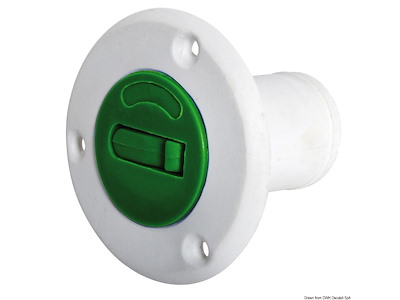 Tappo carburante a norme CE in Nylon/Fiberglass di colore bianco