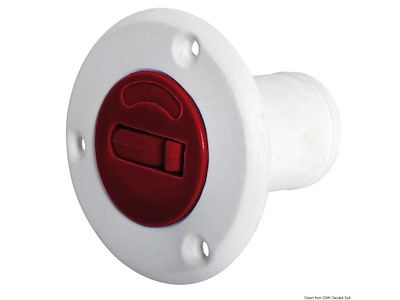 Tappo carburante a norme CE in Nylon/Fiberglass di colore bianco