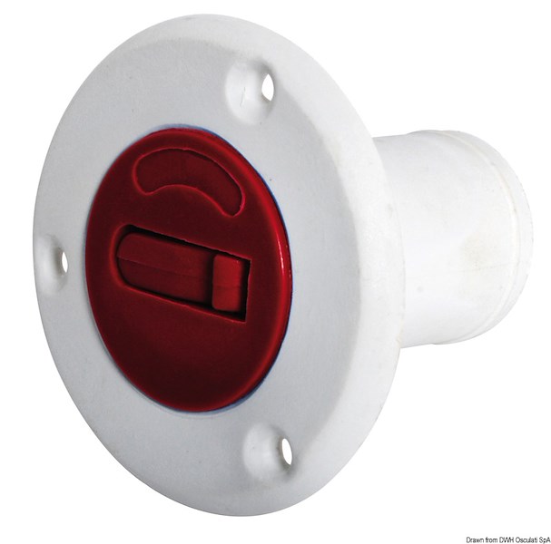 Tappo carburante a norme CE in Nylon/Fiberglass di colore bianco