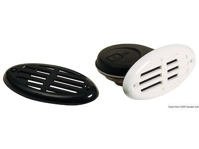 Tromba da incasso ABS con mascherina bianca 