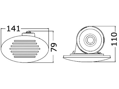 Tromba incasso bianca 112 dB 