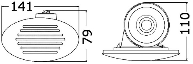 Tromba incasso bianca 112 dB 