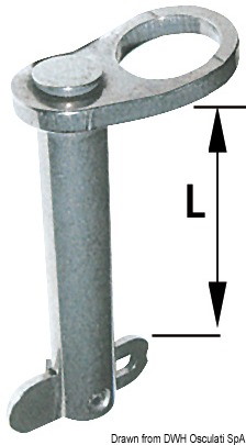 Spina con linguetta di fermo