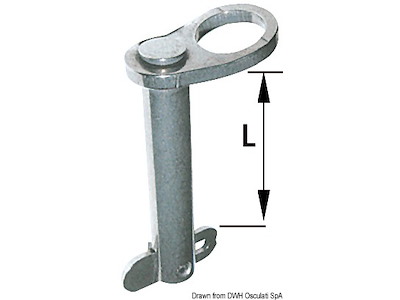 Spina con linguetta di fermo