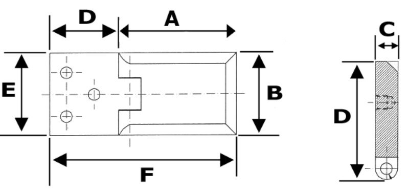 Cerniera Piramid 90° 