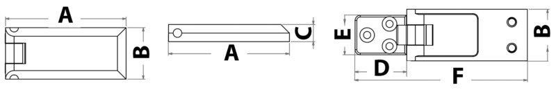 Cerniera PIRAMID per portelli