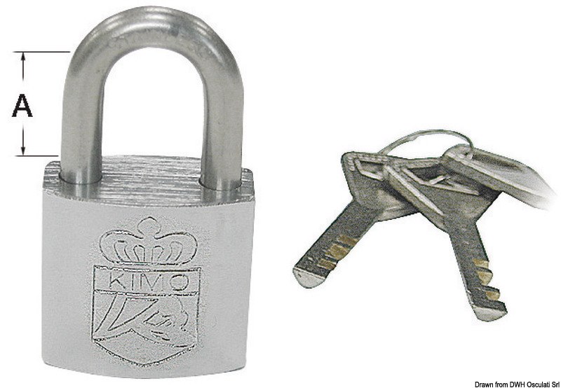 Kit 4 lucchetti inox 20x30 mm 