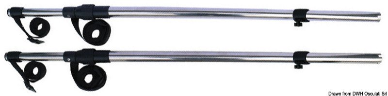 Tendalino con bracci telescopici, tettucci rigidi, tetti Flying bridge