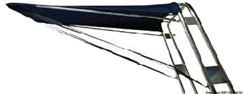 Tendalino telescopico per Roll-Bar in tubo inox o vetroresina