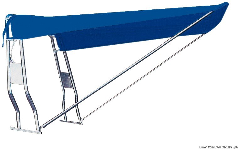Tendalino telescopico per Roll-Bar in tubo inox o vetroresina