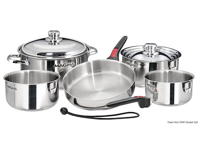 Batteria di pentole impilabile Popote - MAGMA