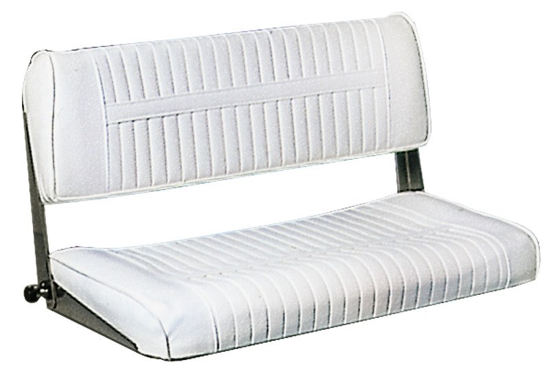 Sedile anatomico biposto con schienale abbattibile