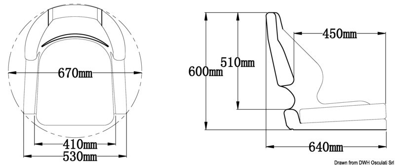 Sedile anatomico De Luxe