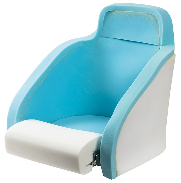 Sedile anatomico imbottito con flip up H54