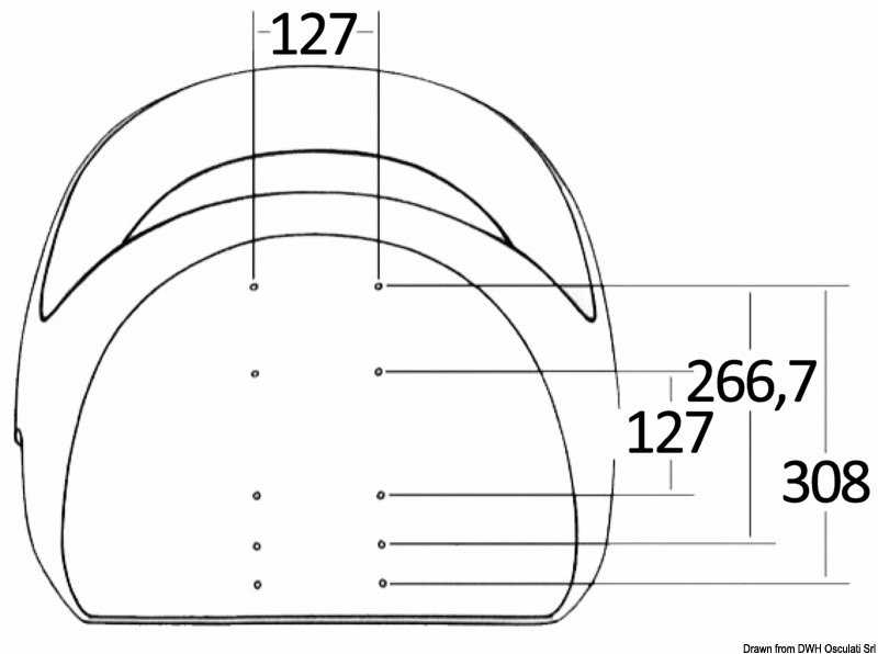 Sedile ribaltabile Attwood Centric II ergonomico 