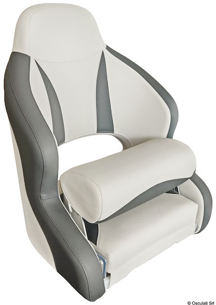 Sedile anatomico imbottito con flip up H52