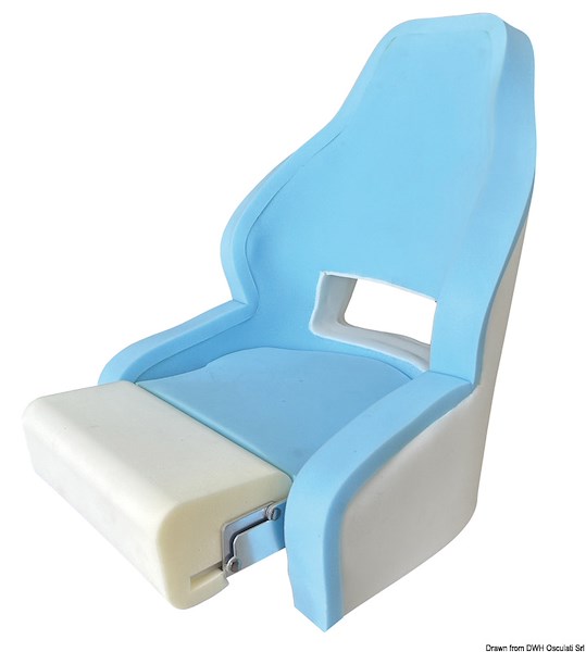 Sedile anatomico imbottito con flip up RM52