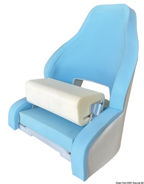 Sedile anatomico imbottito con flip up RM52
