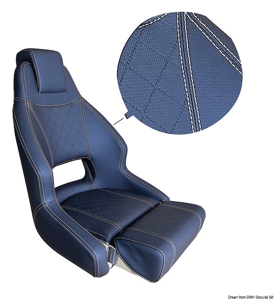 Sedile anatomico imbottito con flip up RM52
