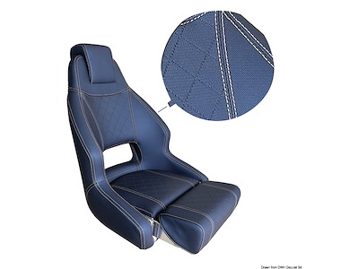 Sedile anatomico imbottito con flip up RM52