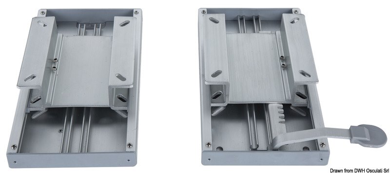 Coppia di slitte gemelle per sedile doppio   