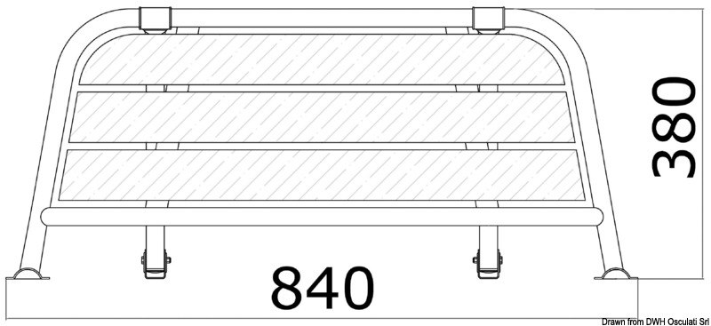 Plancetta di poppa per barche a vela / motorsailer