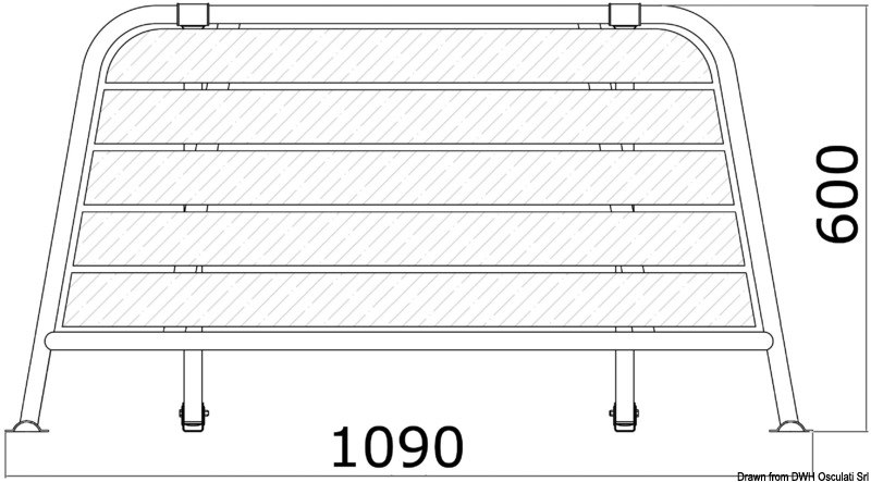 Plancetta di poppa per barche a vela / motorsailer