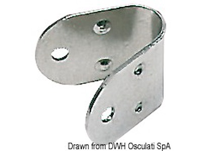 Cavallotto ad U per tubi 22 mm 