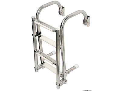 Scaletta pieghevole con attacchi arcuati