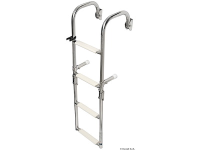 Scaletta pieghevole con attacchi arcuati