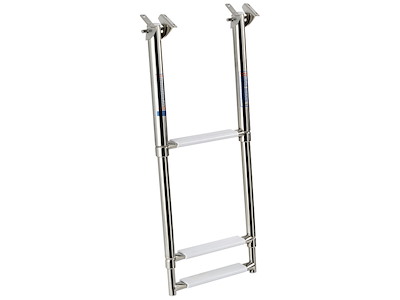 Scaletta inox telescopica a scomparsa 3 gradini 