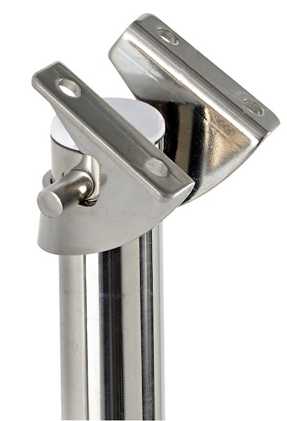 Scaletta inox telescopica a scomparsa 3 gradini 