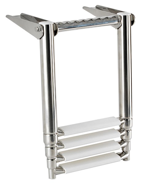 Scaletta telescopica da plancetta con maniglia di presa integrata