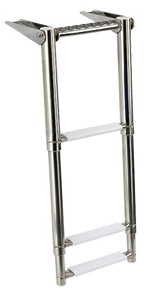 Scaletta telescopica da plancetta con maniglia di presa integrata