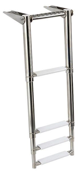 Scaletta telescopica da plancetta con maniglia di presa integrata