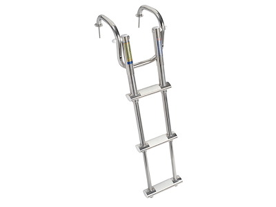Scaletta telescopica con maniglie 3 gradini 