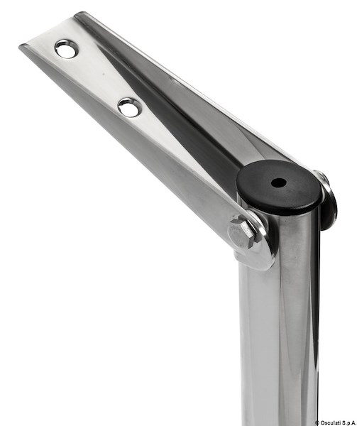 Scaletta telescopica per plancetta con tubi ovali e con gradino maggiorato