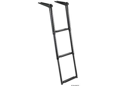 Scaletta telescopica per plancetta Total Black nera