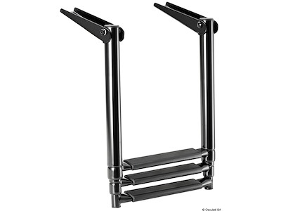 Scaletta telescopica per plancetta Total Black nera