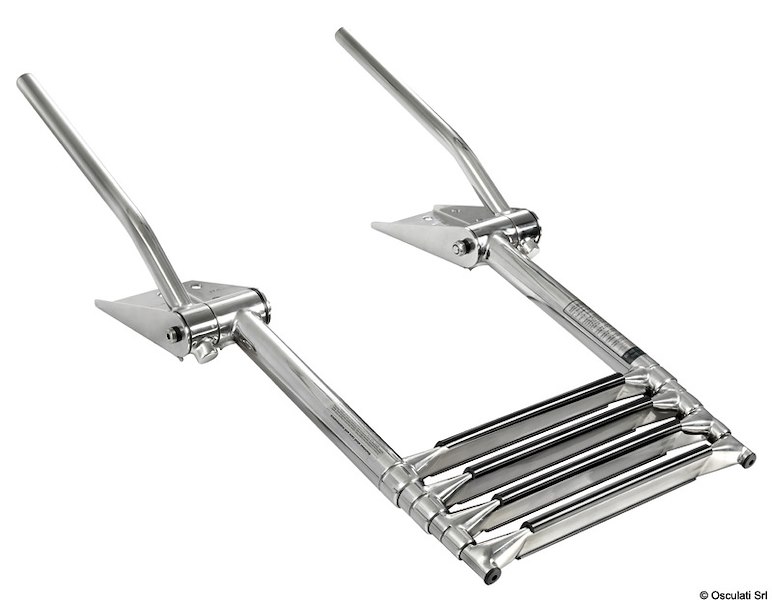 Scaletta telescopica 4 gradini con maniglie 