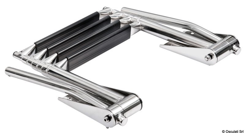 Scaletta telescopica 4 gradini con maniglie 