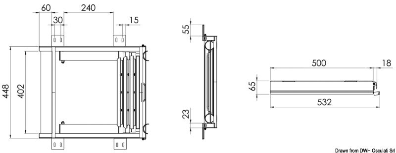 Scaletta con slitta Top Line 