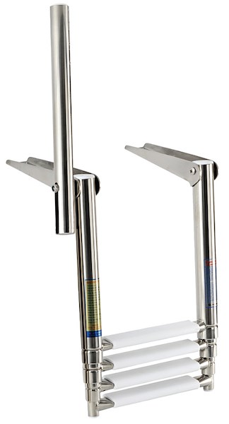 Scaletta telescopica da plancetta con maniglia di presa