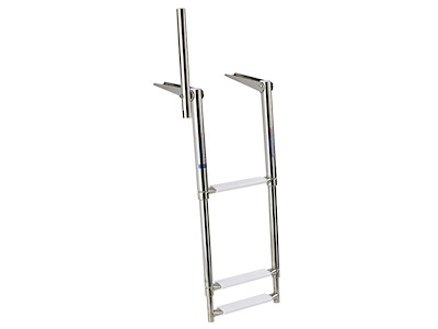 Scaletta telescopica da plancetta con maniglia di presa