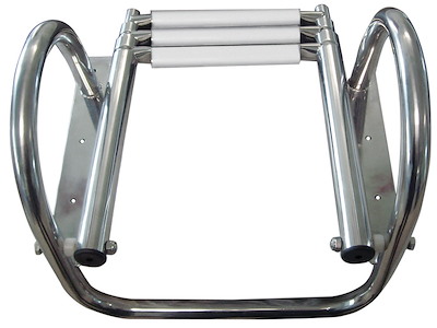 Scaletta telescopica da plancetta con maniglioni