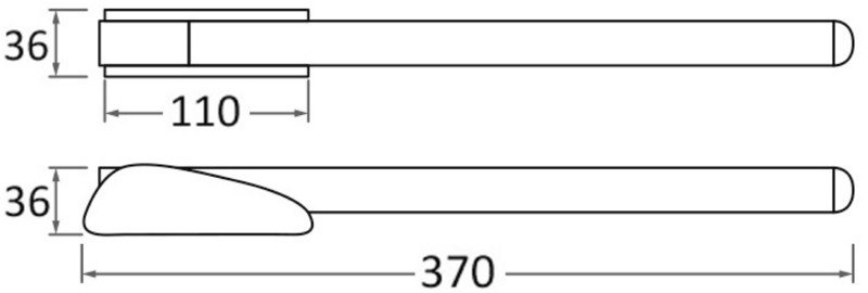 Maniglia abbattibile di risalita universale Maniglia abbattibile di risalita universale