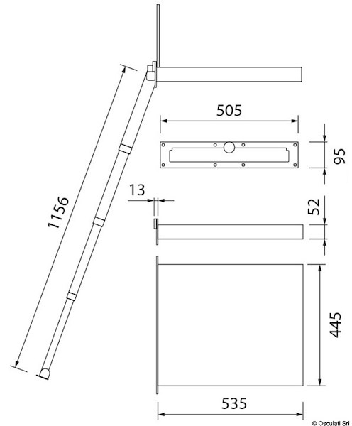 Scaletta a scomparsa Portofino 