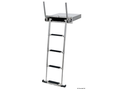 Scaletta a scomparsa per plancetta 4 gradini 